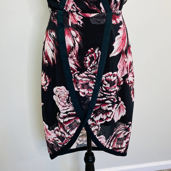 Keepsake The Label Floral Dress Open Back High Low Women Small Femme Luxe - Picture 8 of 12